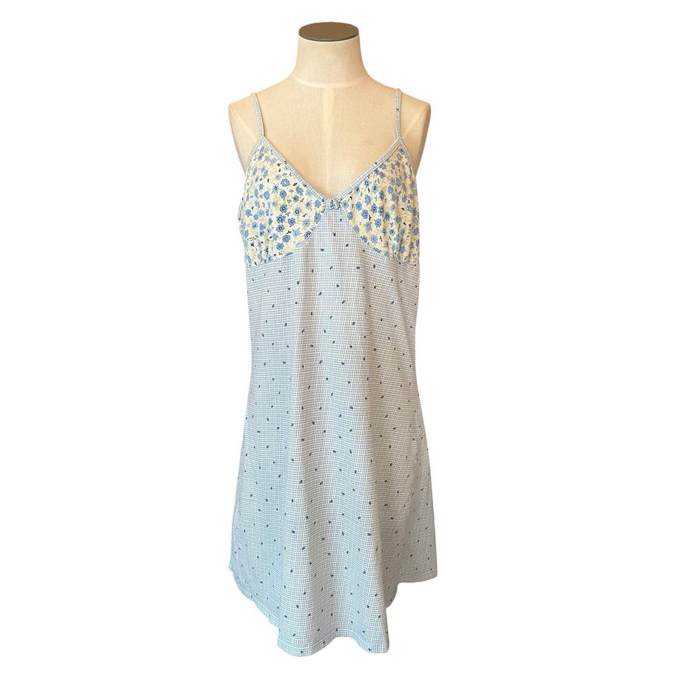 Victoria’s Secret Vintage Y2K Floral Prairie Cottage Chemise Nightgown Sz L